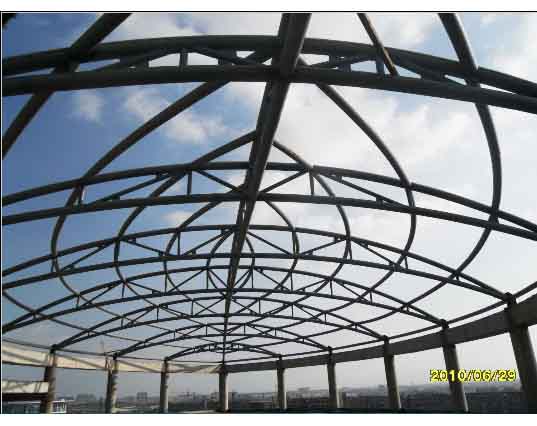 周口中煤朔州宾馆管桁架工程